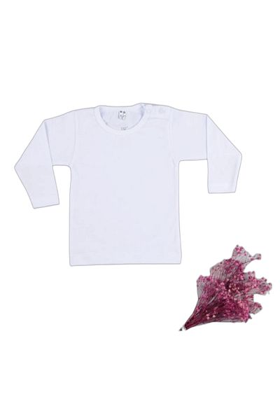 By Cwhr 100% Natural Cotton Lycra Seasonal Long Sleeve Baby Badi Baby Boy White Badi Baby Girl Badi