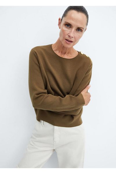 MANGO Woman Buttoned Sweater