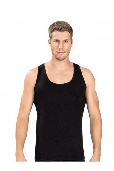 Yıldırım tekstil Silver 4004 Rib (LYCRALI) Black Men's Athlete 6 Pack