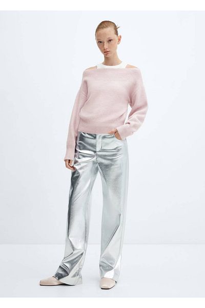 MANGO Woman Strickpullover mit U-Boot-Ausschnitt