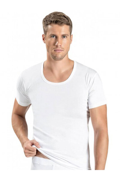 Yıldırım tekstil Silver 3003 Combed Cotton Crew Neck Combed Men's Athlete 6 Pack