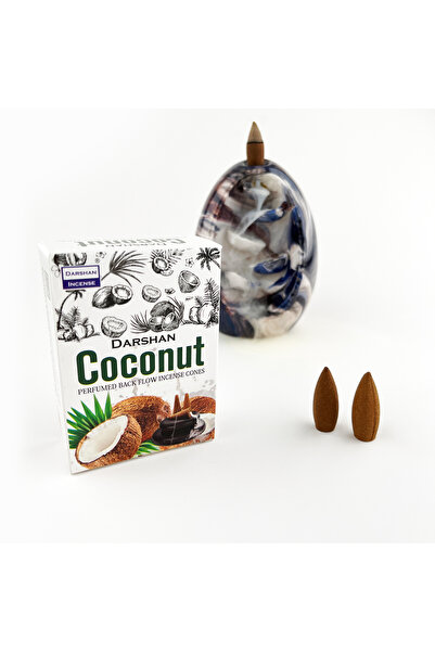 Darshan International Coconut Geri Akış (Back Flow) Tütsü 10 Adet