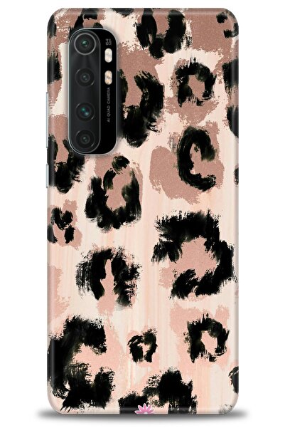MRCİLETİSİM Xiaomi Mi Note 10 Lite Kılıf HD Baskılı Kılıf - Leopar + Tam Ekra...
