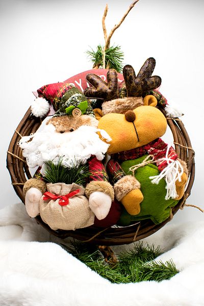 Waldern Luxury Decorative Mery Christmas 35cm Deer Door Ornament