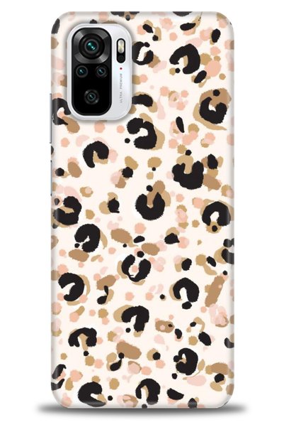 MRCİLETİSİM Xiaomi Redmi Note 10S Case Hd Printed Case - Leopard + Full Scree...