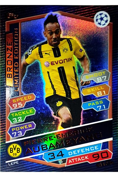 Topps مباراة أتاكس دوري أبطال أوروبا UEFA 2016/17 أوباميانغ برونز المحدودة