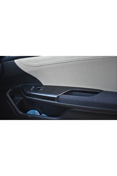 Genel Markalar Honda Civic Fc5 Uyumlu Kapı Kolçak Kaplama Karbon 2016-2020