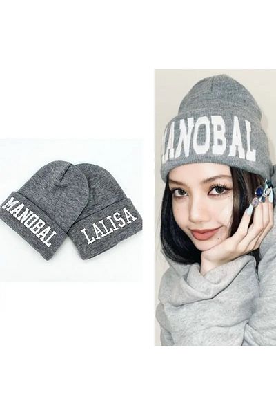 Köstebek K-Pop Black Pink Lalisa Monapol Double BTF Beanie