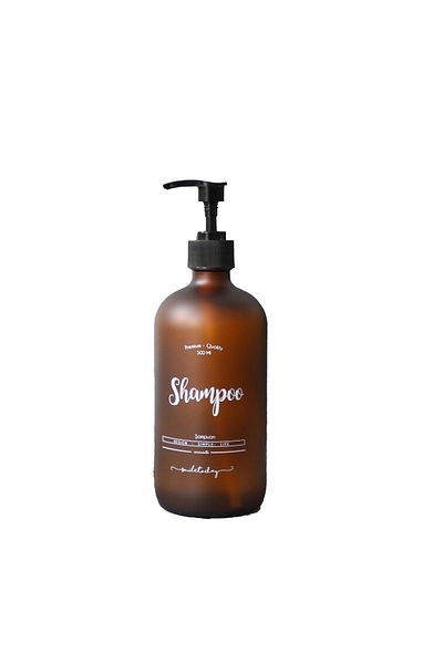 Miniminti Μπουκάλι σαμπουάν Amber Glass - 500 Ml (σαμπουάν)