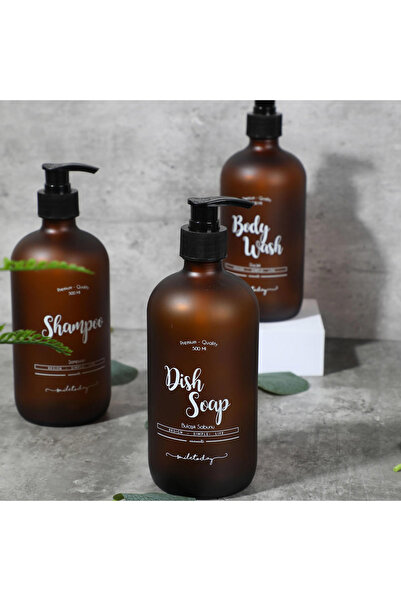 Miniminti Μπουκάλι σαπουνιού πιάτων Amber Glass - 500 Ml (πλύσιμο πιάτων)