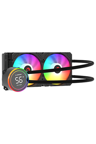 Rampage HELIOS C15 12cm Fan Sıcaklık Göstergeli Intel LGA1700/AMD AM5 ARGB 24...