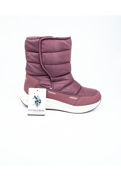U.S. Polo Assn. U.S. Polo Assn 101392385 Vocal Claret Red Waterproof Women's Snow Boots