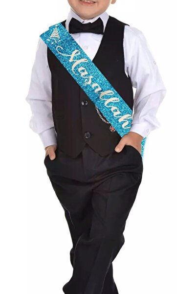 Big Party Simli Kuşak Maşallah Mavi