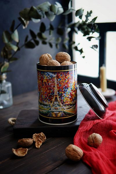EVLE Afremov Paris Patterned Ef115-02 Spice Bowl - 1.1 Lt