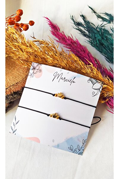 MARCİELO Accessories سوار زوجين مع شكل تاج الملك - سوار الصداقة - سوار العشاق