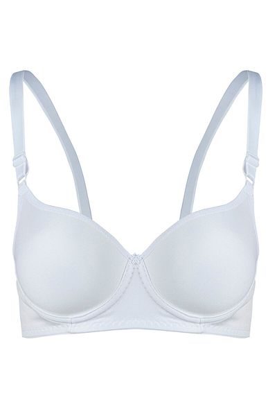 Rare White Γυναικείο σουτιέν με ρυθμιζόμενο λουράκι με λευκό επένδυση