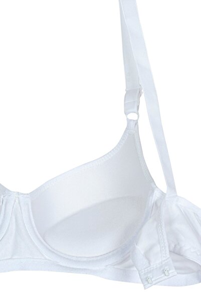 Rare White Sutien cu bretele reglabile cu sârmă, alb, căptușit