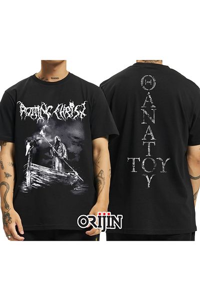 Orijin Tekstil Rotting Christ To The Death Front Back Printed Unisex Black T-shirt