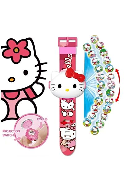 Kumik Hello Kitty Figürlü Projeksiyon , 24 Farklı Karakteri Duvara Yansıtır