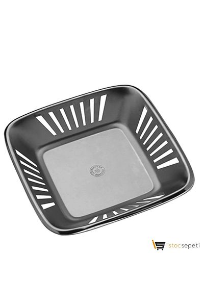 İkram Dünyası Four-corner Perforated Steel Bread Bowl