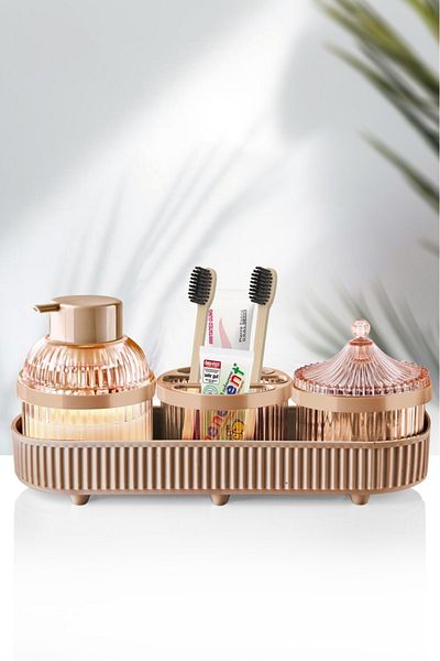 Kavi Entegre Plastik 4 Piece Bathroom Set - Comfortable and Stylish