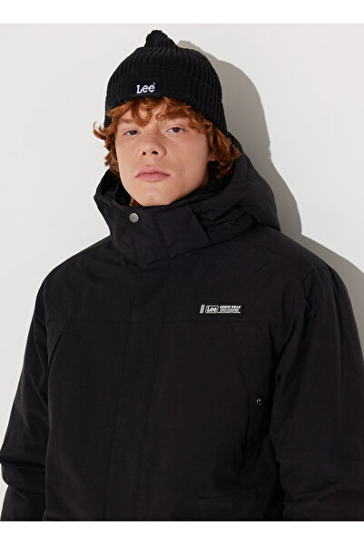Lee Men's Black Coat L232220001 Parka Jacket