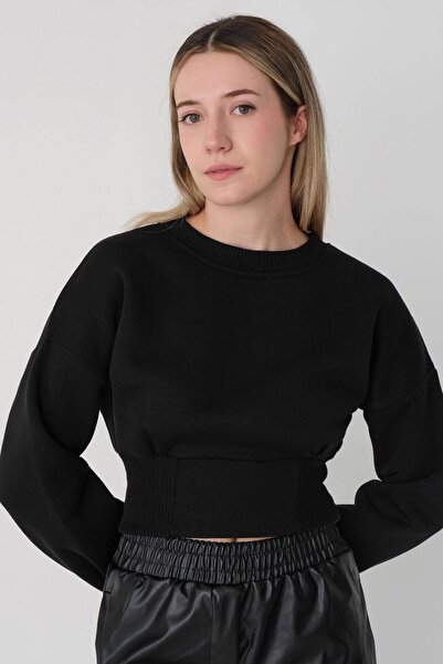 Addax Φούτερ Crew Raised Crop S12957-s7