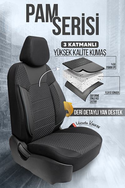 SMRAUTOACCESSORY PAM Series Car Seat Cover