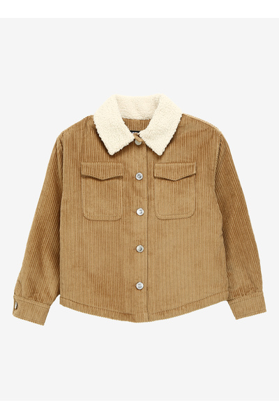 Caterpillar Deve Tüyü Kız Çocuk Ceket C3WG-MNT02