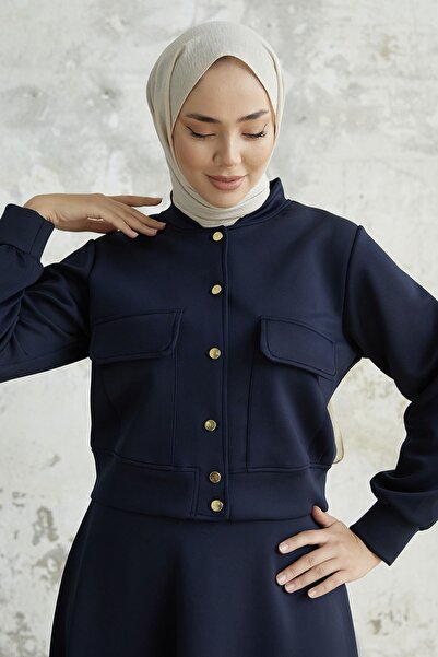 InStyle Mileya búvárruha fedőzsebszoknyával - sötétkék