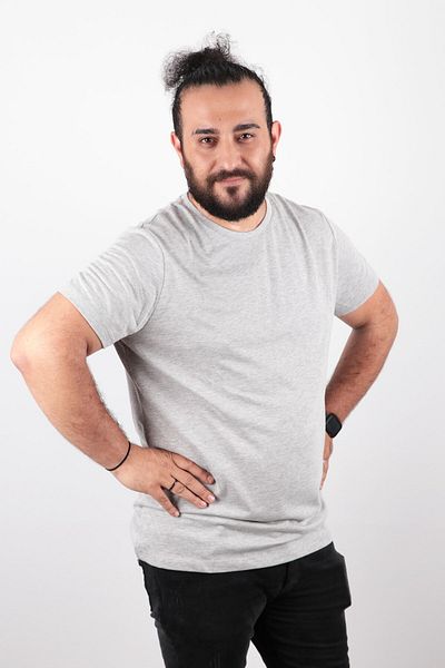 Rich تي شيرت أساسي كبير الحجم 100% قطن