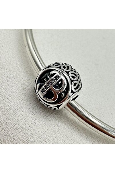 My Story B Harfi  Bileklik İçin Gümüş Charm