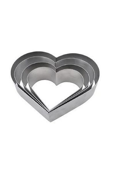 İkram Dünyası Industrial Argon Welded Heart Pastry Cake Mold Circle No:3
