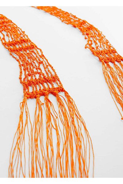 MANGO Woman Batista subtire cu margele de cristal