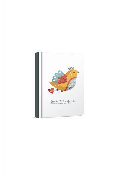 Gıpta 2024 145-YBK Моят дневник за птици 9x14 Седмичен дневен ред + тефтер