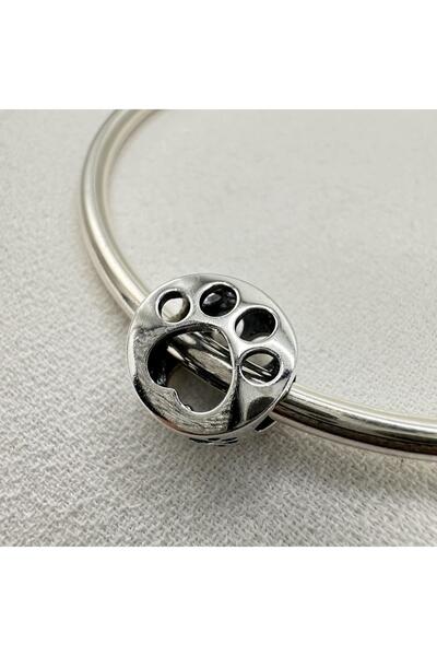 My Story Ajur Pençe Baskı Gümüş Charm