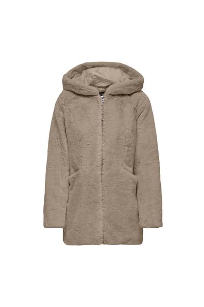 ONLY Light Brown Women's Coat - ONLNEWMALOU FAUX FUR, CC OTW