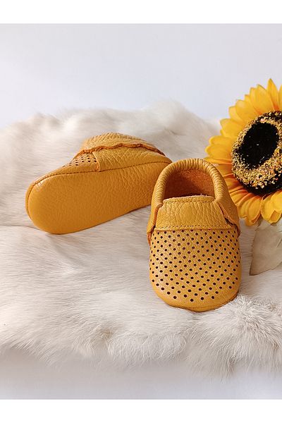Hodore Dante Genuine Leather İlkadım Shoes Mustard