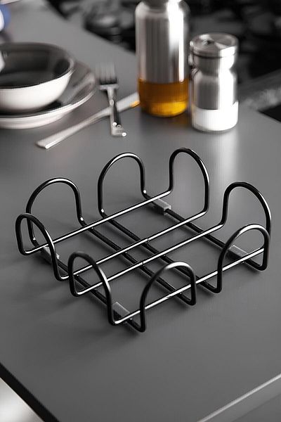 biray home Quality Presentation Decorative Napkin Holder Black