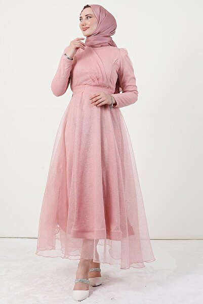 Giza Giyim Alara Hijab βραδινό φόρεμα σε σκόνη