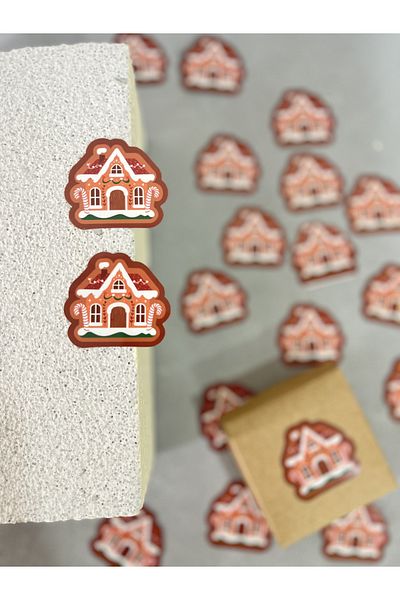 Meyofficial New Year Themed - 30 Pack Cookies Home Adhesive Stickers