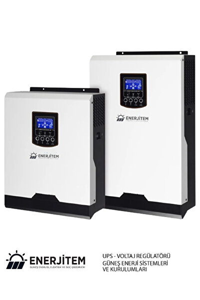 ENERJİTEM 1000watt 1kw, 1 kva 12volt Tam Sinüs Akıllı MPPT Inverter
