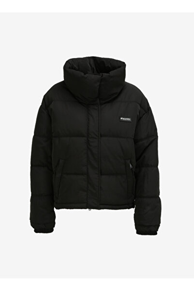 Discovery Expedition Siyah Kadın Dik Yaka Relaxed Fit Kapitone Mont W-ICE-001