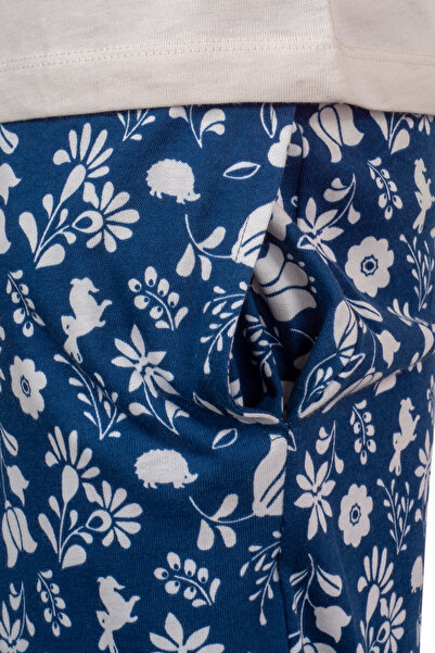 BSM Women's High Quality Cotton Comfortable Crew Neck Long Sleeve Crew Neck Seasonal Pajamas Set with Pockets