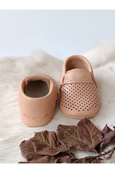 Hodore Dante Genuine Leather İlkadım Shoes Yavruağzı