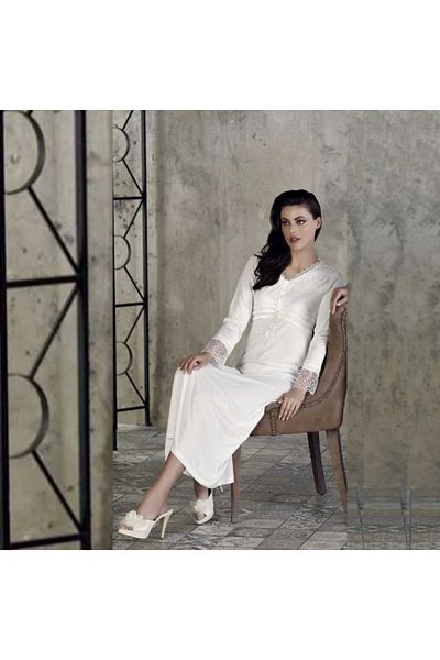 ERBAĞCI HOMEWEAR Lace Long Nightgown