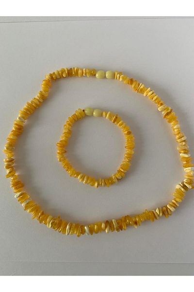 Tesbihci Efendi Drop Amber Adult Necklace 44-46 Cm