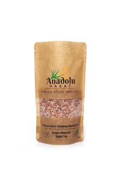 ANADOLU HASAT Himalaya Set of 4 - 500G+100G Grain Black Pepper, 200g Mill, Ground Rocky Salt