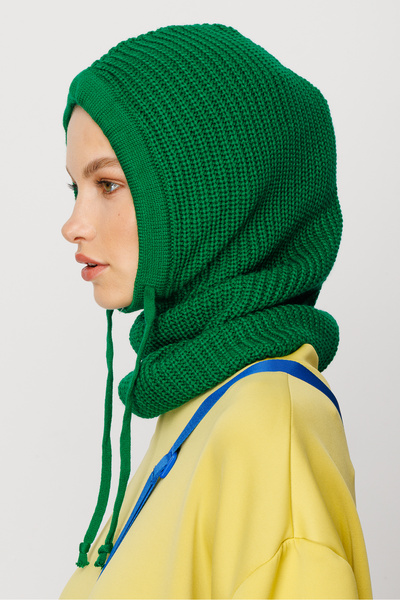 Mooncorn Benetton Green Balaclava Knitwear Headboard
