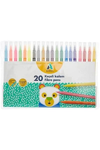 tüftürük Adel Felt Tip Pen 20 Colors 595699
